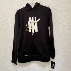Nike 3Brand Hoodie Boys XL 13-15 Years Black ALL IN Athletic Pullover Sweatshirt - Picture 1 of 11