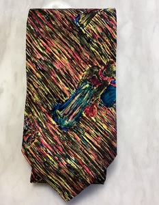 Corbata de cuello Brioni multicolor geométrica seda hecha en Italia... usada - Imagen 1 de 10