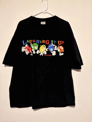 Camisa De Colección M&M Para Hombres XL Negra Laughing It Up Las Vegas Caramelo Gráfico Años 90 EE. UU. Foto 1 de 4
