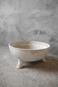 Willy Guhl Round planter with legs Flower pot Potted plants Fixtures Antique - Picture 1 of 4