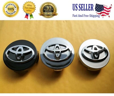 4x TOYOTA 62mm Wheel Center Caps, Camry Avalon RAV4 C-HR Prius Corolla Foto 1 de 4