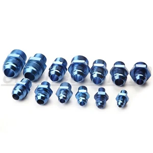 US AN4 AN6 AN8 AN10 AN12 Male To 1/8 1/4 3/8 1/2 3/4" BSP BSPP Straight Adapter - Picture 1 of 64