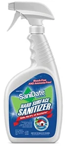 SaniDate Ready to Use Hard Surface Sanitizer Spray, Scent Free, 32 Fl. Oz. - Picture 1 of 1