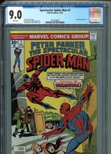Peter Parker The Spectacular Spider-Man #1 (Marvel 1976) CGC Certified 9.0