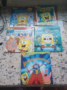 5 Spongebob Squarepants And Turbo Paperback Picture Book Lot Nickelodeon - Foto 1 di 7