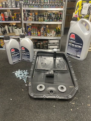 BMW E60 E61 E63 E64 E65 E66 F01 F02 KIT FILTRO TRANSMISIÓN SUMIDERO ATF6HP FLUIDO 7L Foto 1 de 3