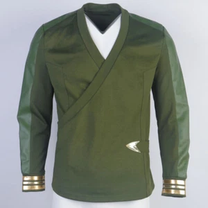 Para Extraños Nuevos Mundos Capitán Pike Uniformes Verdes Flota Estelar Top Camisas Disfraces - Imagen 1 de 10