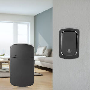 (EU Plug)Self Powered Wireless Doorbell Outdoor Home Welcome Ding Dong Door A SL