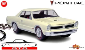 🎁🚦🐯 RARE KEYCHAIN 65~66~67 WHITE PONTIAC GTO CUSTOM Ltd Ed.💕GREAT GIFT💕🎁 - Picture 1 of 11