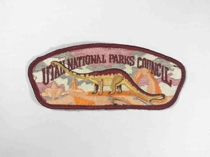 Vintage BSA Utah International Parks Council Boy Scout Sew Embroidered Patch - Picture 1 of 2
