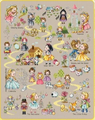 Soda Cross Stitch Chart SO-G131 Fairy Tale Land 2 - Image 1 of 2
