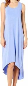 FRESH PRODUCE Small Peri Blue Staple Hi Lo Stretch Maxi Dress $79 NWT New S - Picture 1 of 4