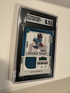 2021 Panini Contenders - Rookie Ticket Swatches #RTS-TET Travis Etienne Sgc 8.5