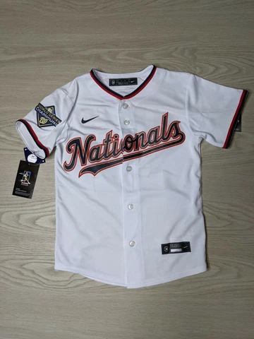 Nike Washington Nationals Stephen Strasburg Youth Small 2019 World Series Jersey Cover