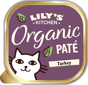Lily's Kitchen Adult Organic Turkey Dinner Complete Wet Cat Food 19 x 85 g