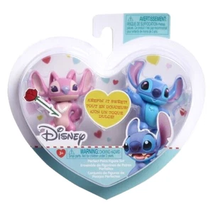 Disney **STITCH & ANGEL VALENTINES SET** 2 FIGURES NEW in BOX - Picture 1 of 1