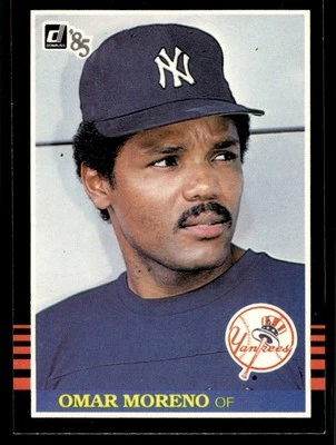 1985 Donruss Omar Moreno New York Yankees #591 - Image 1 of 2