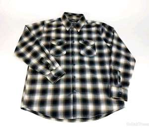 Dixxon Flannel Co. Long Sleeve Shirt Mens XL Cypress Hill Black White & Gold - Picture 1 of 8