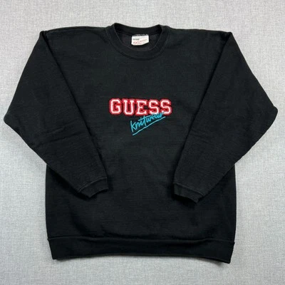 Vintage Y2K Guess by Georges Marciano Embroidered Sweatshirt Mens Medium Retro - Image 1 of 4