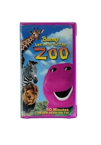 Barney - Lets Go to the Zoo (VHS, 2001) - ***** LILA KUNSTSTOFFHÜLLE! ***** - Bild 1 von 3