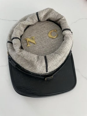 Jean Kepi de infantería de tropas estatales confederadas de Carolina del Norte en latón negro talla grande Foto 1 de 4