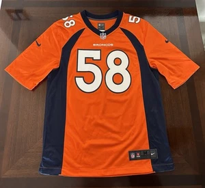Nike Denver Broncos Jersey (Von Miller #58) On Field NFL Orange Mens Size Medium - Picture 1 of 10