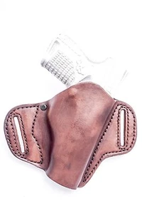 Ruger P89, P90, P91 | Full Grain Leather OWB Pancake Belt Holster. MADE IN USA - Picture 1 of 14