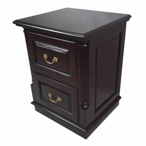Solid Mahogany Wood 2 Drawers Filing Cabinet Antique Reproduction Design OD-06_2 - Picture 1 of 12