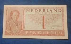 Banknote Netherlands 1 Gulden 1949 P72 - Picture 1 of 2
