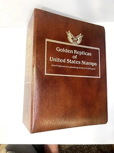Golden Replicas of United States Stamps 22K Gold/ 17 stamps - Picture 1 of 7