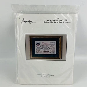 Imaginating #1339 Friendship Sampler Counted Cross Stitch Kit Karen Ann Kresyman - Picture 1 of 3