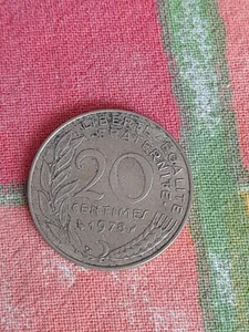 Frankreich 20 Rappen Umlaufmünze 1978  - Bild 1 von 2