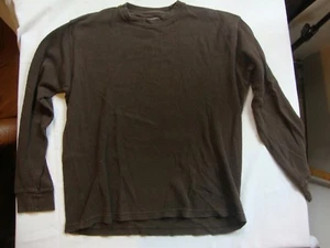 NUOVO Footaction Maglione Uomo Tinta Unita Marrone Maniche Lunghe Pull Over Termico Taglia M - Foto 1 di 3