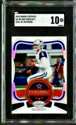 2020 Panini Certified Dak Prescott Seal of Approval SGC 10 - Image 1 of 2