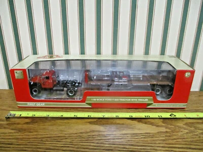 Farmall Works Assembly Ford F-800 Truck With Trailer By First Gear 1/50th Scale - Image 1 of 4