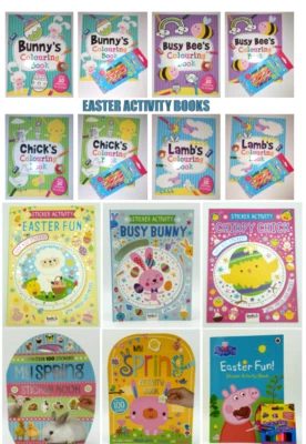 COLOURING BOOK AND SCENTED PENCILS A4 EASTER COLOURING BOOK PENCILS Peppa Pig Bunny Chick Lamb RRP £3.99 & £4.99