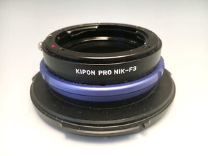 KIPON PRO NIK-F3 converter PL to Nikon lens, USED Good shape