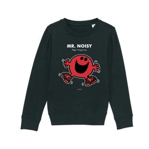 Mr Men Sweatshirt Mr. Noisy Long Sleeve Kids Unisex Jumper Pullover - Picture 1 of 16