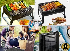 Parrilla de barbacoa portátil de carbón, pequeña de acero inoxidable🥩Parrilla de barbacoa para exteriores - Imagen 1 de 7