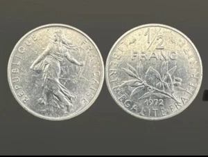 Münze Frankreich 1972 1/2 Franc - République Française (KM# 931) - Bild 1 von 8