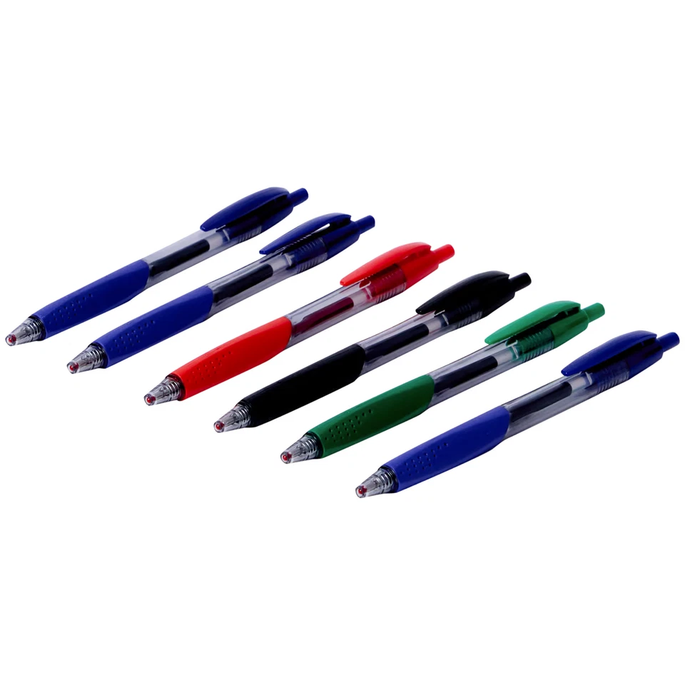 OFFICE ESSENTIALS Kugelschreiber Gel Ink Pen Premium 6er set Kuli Druckgelschreiber NEU & OVP