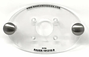 Harbor Freight Bauer 19121E-B Palm Router Acrylic Base Plate - Picture 1 of 3