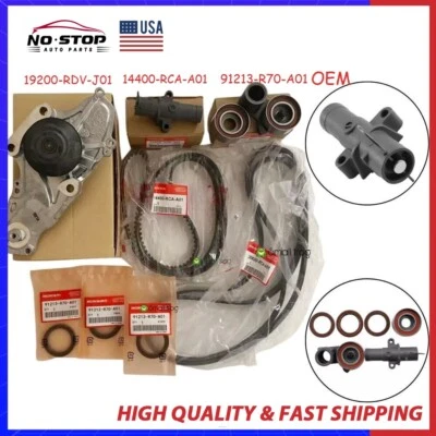 Kit de correa de distribución OEM para Honda Accord Odyssey Pilot Ridgeline 19200-RDV-J01 Foto 1 de 4