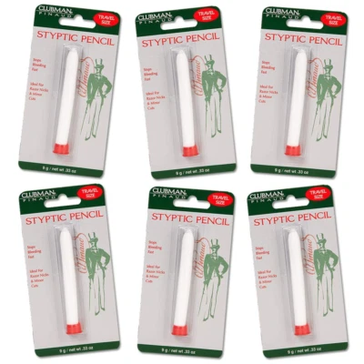 Clubman Pinaud Styptic Pencil for Nick Relief - 0.33 Oz, 6 Pack - Image 1 of 4