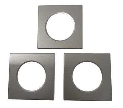 XENITE FARVISION 3 Pezzi Coperchi Quadrati Silver Per Faretti Led FP8705W
