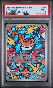 PSA 9 2024 Pokemon Twilight Masquerade Tatsugiri Illustration Rare #186 🔥💫🎉 - Bild 1 von 2