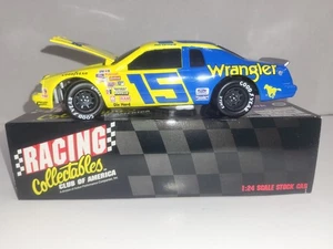 1/24 Action Dale Earnhardt #15 Wrangler 1983 Ford Thunderbird banco ventana negro - Imagen 1 de 10