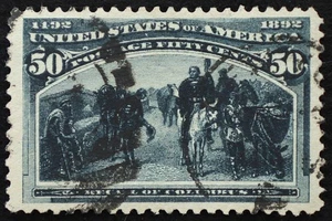 U.S. Used Stamp Scott #240 50c Columbian. VF - XF Jumbo. CDS Cancel. Choice! - Picture 1 of 2