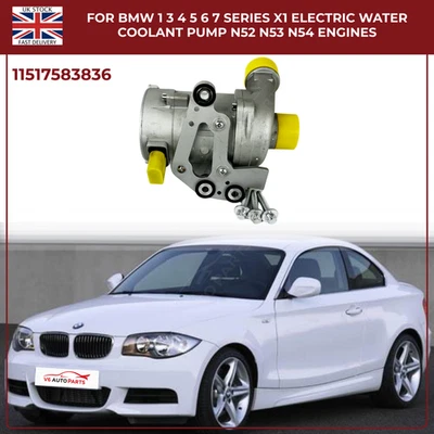 Electric Engine Water Coolant Pump For 2005 - 2012 BMW 1 3 5 6 7 Series Petrol - Image 1 of 4