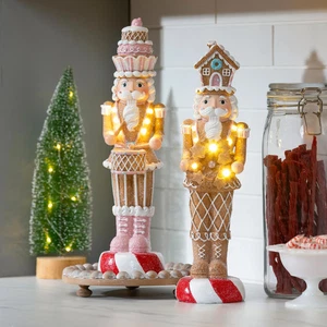 14.5" LED Gingerbread Nutcracker Table Decor - Picture 1 of 7